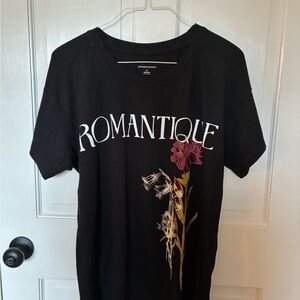 Anthropologie Black Graphic Tee